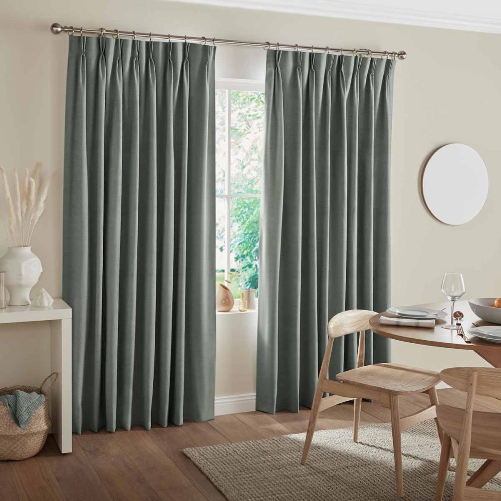 Albany Azure Curtain - Carpetright Curtains and Blinds