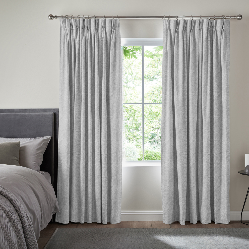 Edmund Pewter Curtain - Carpetright Curtains and Blinds